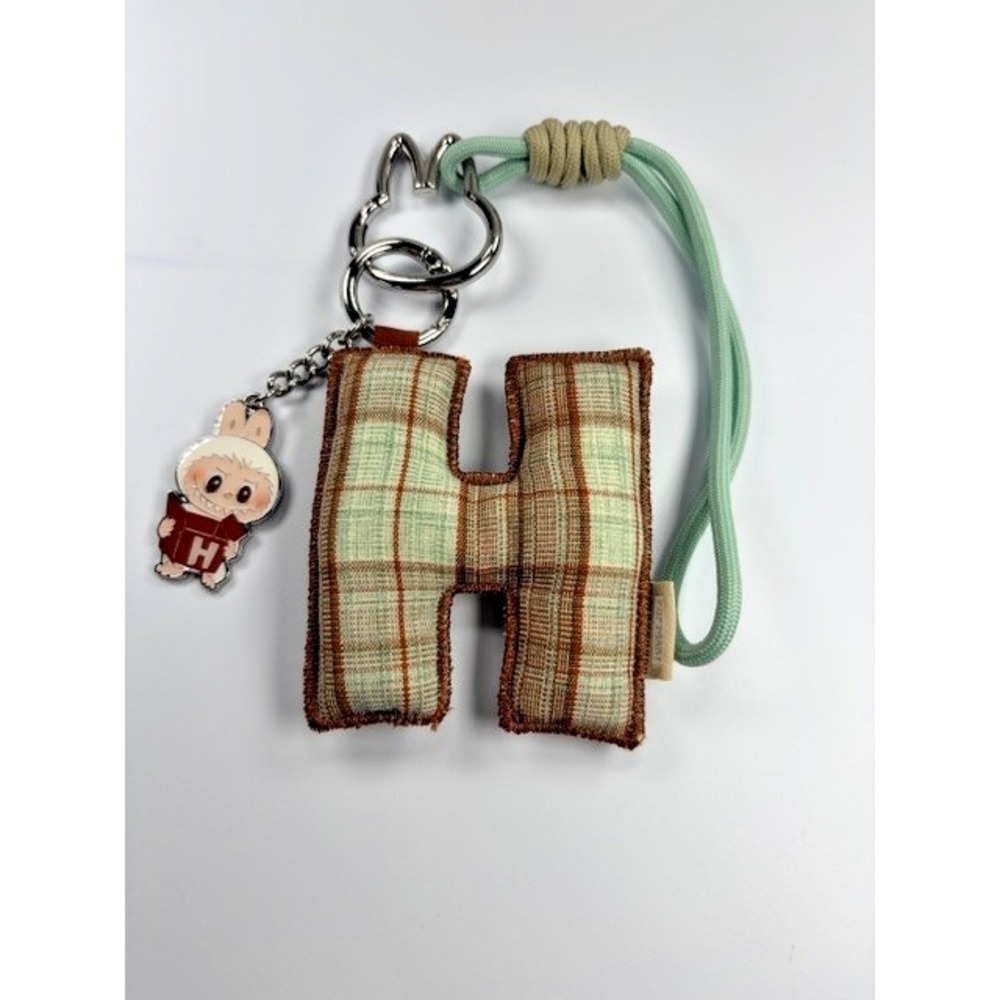 Popmart Labubu The Monsters Love Letter "H" Pendant Pin Plush Keychain 3–4.5"